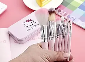 7 PC PINK COLOUR MAKEUP BRUSHES-thumb1