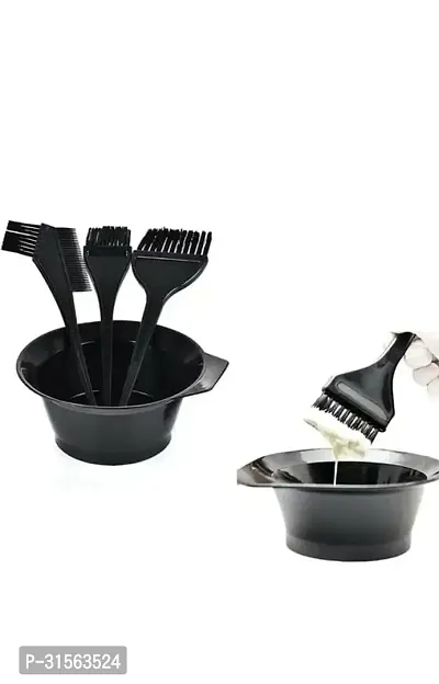 Hair Dye Mixing Bowl With Brushes Set-thumb0