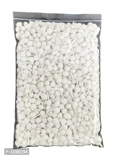 Useful White Long Cotton Wicks Diya Batti For Pooja- 1000 Pieces