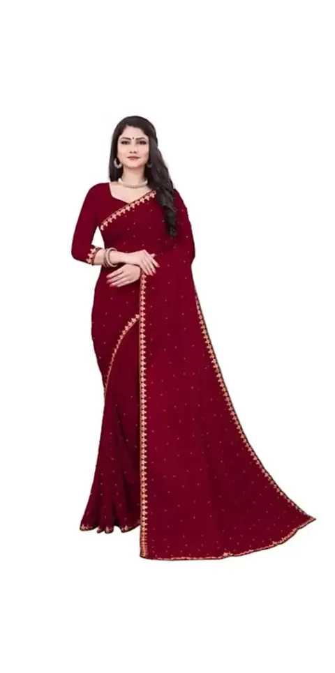 Alluring Georgette Saree with Blouse piece 