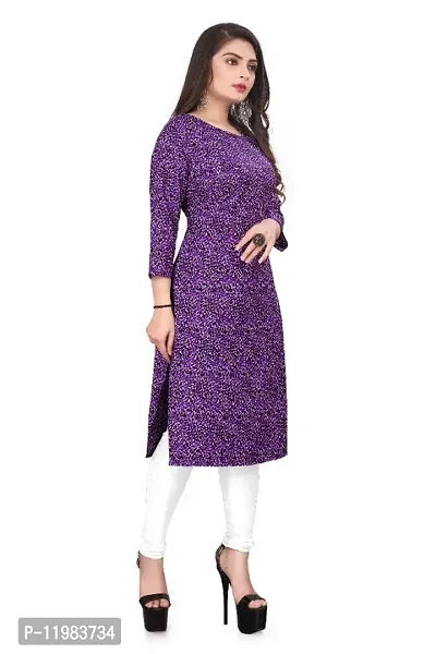 WOMEN CREPE FABRIC PRINT KURTI-thumb3