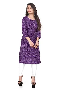 WOMEN CREPE FABRIC PRINT KURTI-thumb3