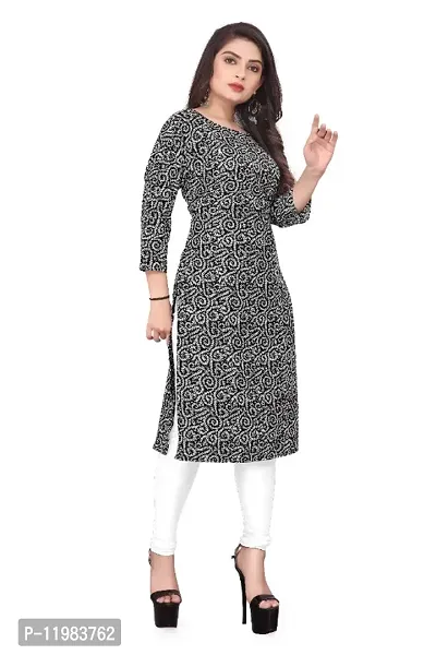 WOMEN CREPE FABRIC PRINT KURTI-thumb3