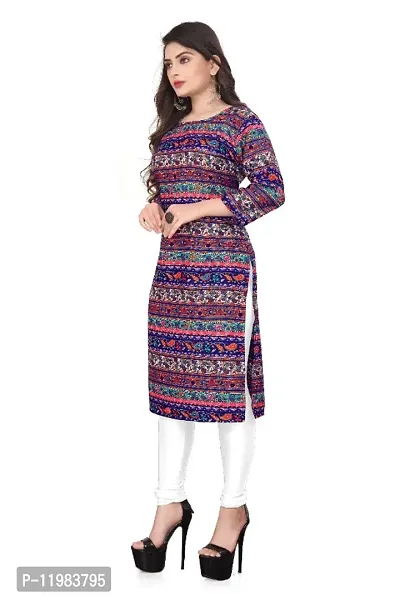 WOMEN CREPE FABRIC PRINT KURTI-thumb4