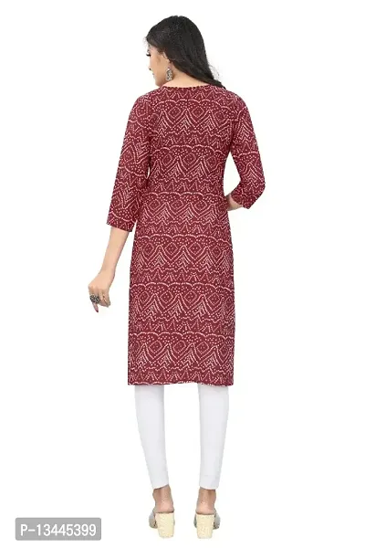 WOMEN CREPE FABRIC PRINT KURTI (COMBO 2)-thumb2