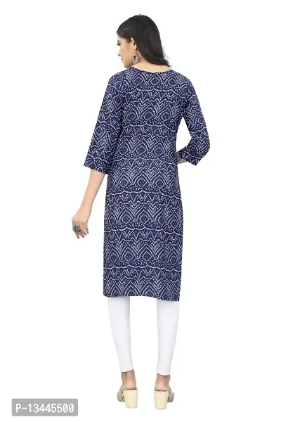 WOMEN CREPE FABRIC PRINT KURTI (COMBO 2)-thumb2