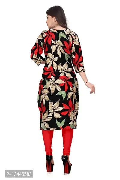 WOMEN CREPE FABRIC PRINT KURTI (COMBO 2)-thumb3