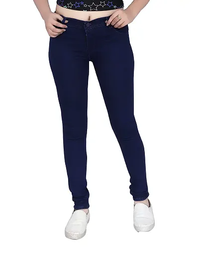 Classic Lycra Solid Jeans for Women