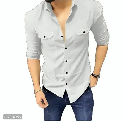 Trendy Elegant Double Pocket Shirts For Men