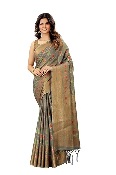 Elegant Art Silk Saree without Blouse piece For Women