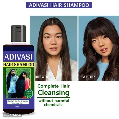 Adivasi pink Herbal Shampoo For Hair Nourishment Healthy Scalp Hair Growth (100ML Adivasi Shampoo 1 pcs)
