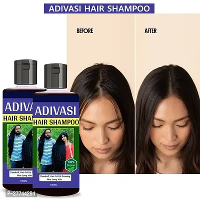 Adivasi pink Herbal Shampoo For Hair Nourishment Healthy Scalp Hair Growth (100ML Adivasi Shampoo 1 pcs)-thumb2