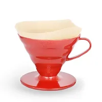 Hario V60 Plastic Coffee Dripper (Size 02, Red)-thumb1