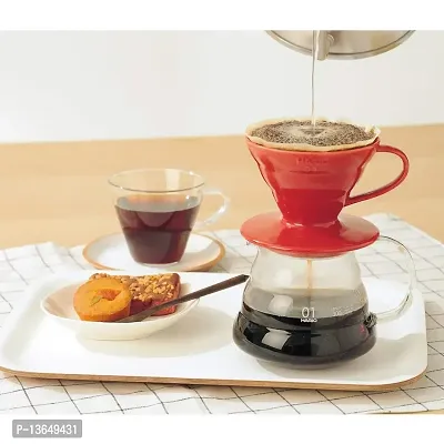 Hario V60 Plastic Coffee Dripper (Size 02, Red)-thumb3