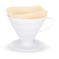 Hario V60 Plastic Coffee Dripper (Size 02, White)-thumb3