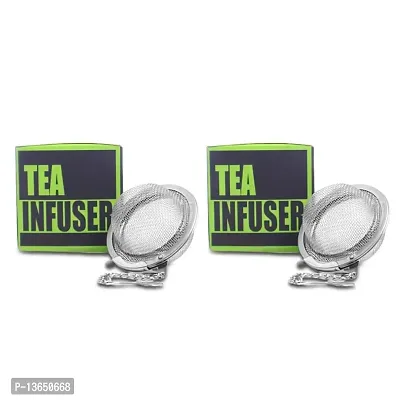 Tea Ball Infuser (Tea Strainer, Ball Strainer, Tea Filter, Tea Maker, Tea Ball, Stainless Steel) |Stainless Steel Food Grade Mesh | Perfect for Brewing Loose Leaf Tea ( 2 Units)-thumb2