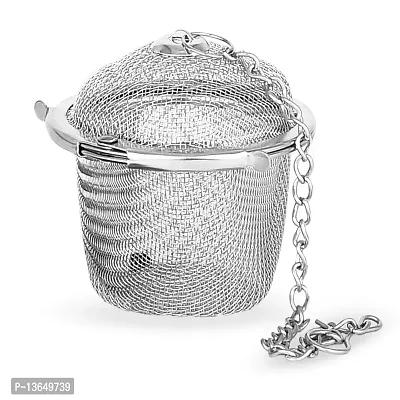 TGL Co. The Good Life Company Basket Shaped Stainless Steel Loose Leaf Strainer Tea Infuser (Silver) - 2 Units-thumb4