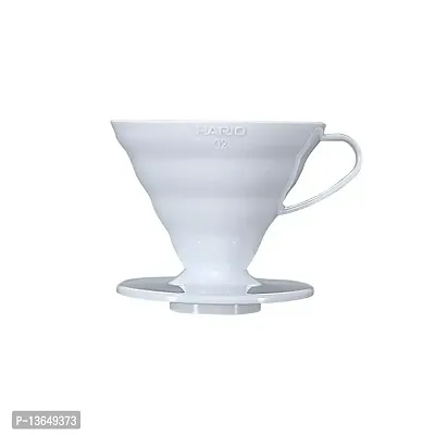 Hario V60 Plastic Coffee Dripper (Size 02, White)-thumb0
