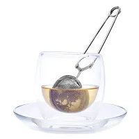 TGL Perfect Pincer Ball Shaped Stainless Steel Loose Leaf Tea Infuser/Strainer with Squeeze Handle |Mesh Infuser (Tea Ball Infuser, Tea Strainer, Ball Strainer, Tea Filter, Tea Maker) 2 Units-thumb3