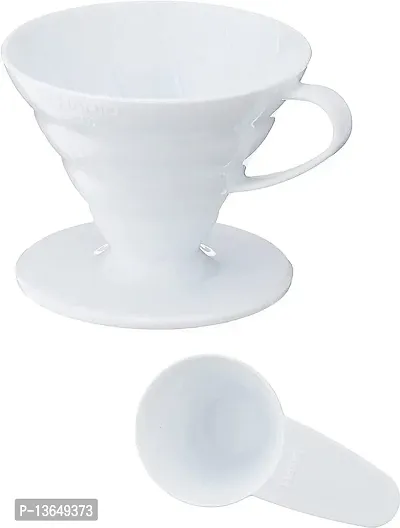 Hario V60 Plastic Coffee Dripper (Size 02, White)-thumb3