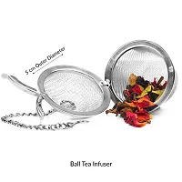 Tea Ball Infuser (Tea Strainer, Ball Strainer, Tea Filter, Tea Maker, Tea Ball, Stainless Steel) |Stainless Steel Food Grade Mesh | Perfect for Brewing Loose Leaf Tea ( 2 Units)-thumb4