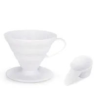 Hario V60 Plastic Coffee Dripper (Size 02, White)-thumb2