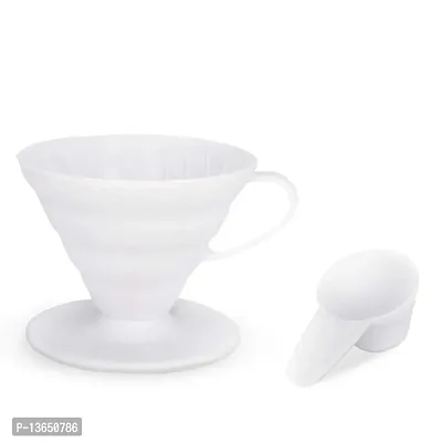 Hario V60 Plastic Coffee Dripper (Size 02, White)-thumb3