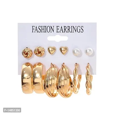Exotique Western Earrings Combo set of 6 for women and girls-thumb0