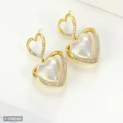 Korean Style Heart Western Earrings