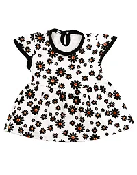 Shopoline Cotton Half Sleeve Frock Design for New Born Baby Kids Girls Infant Pack of 2-thumb2