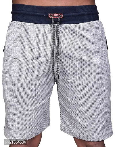Shopoline?Men's White Cotton Shorts | 100038 | 28 |-thumb0