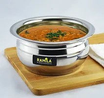 Ramila Stainless Steel Handi Set With Lid, Patila Set, bhagona Set ( 3Pcs Handi And 3 Pcs Lid )-Capacity-1500ml,1000ml,750ml-thumb3