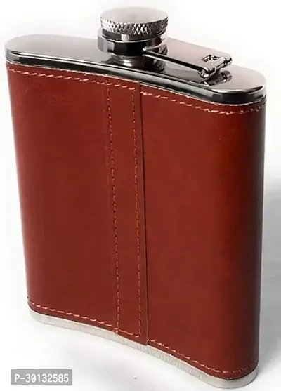 Stainless Steel Leather Hip Flask 207 ml-thumb4