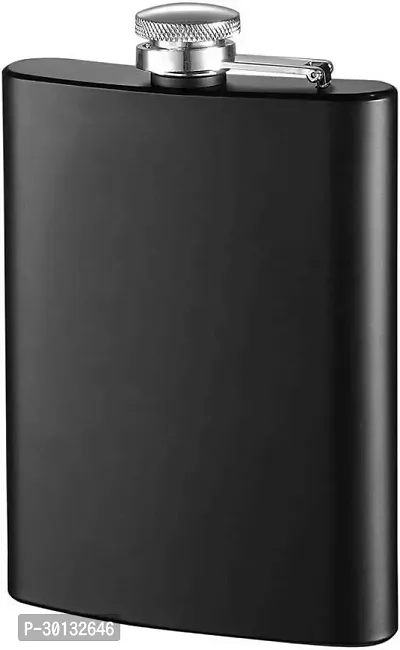 Matte Black Easy Sip Pocket Bottle Stainless Steel Hip Flask 230 ml-thumb0