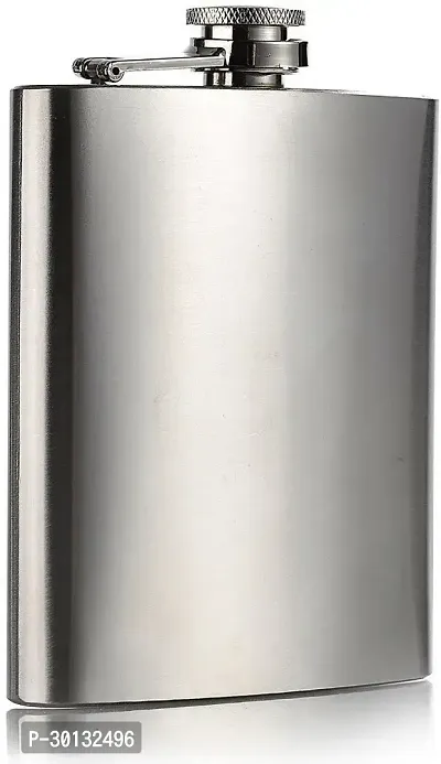 9 oz SS Silver Hip Flask Stainless Steel Hip Flask 260 ml-thumb0