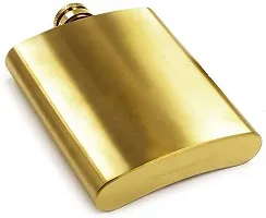 Hip Flask Golden with Funnel Stainless Steel Hip Flask 207 ml-thumb4