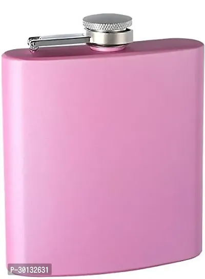 Hip Flask 7 OZ Matt PINK Stainless Steel Hip Flask 200 ml-thumb0