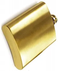 Hip Flask Golden with Funnel Stainless Steel Hip Flask 207 ml-thumb2