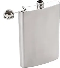 9 oz SS Silver Hip Flask Stainless Steel Hip Flask 260 ml-thumb1