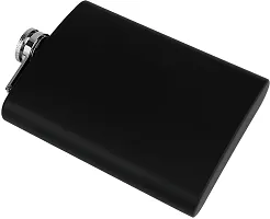 Hip Flask 260ml Black Matte Finish Drinks Pocket Stainless Steel Hip Flask-thumb1