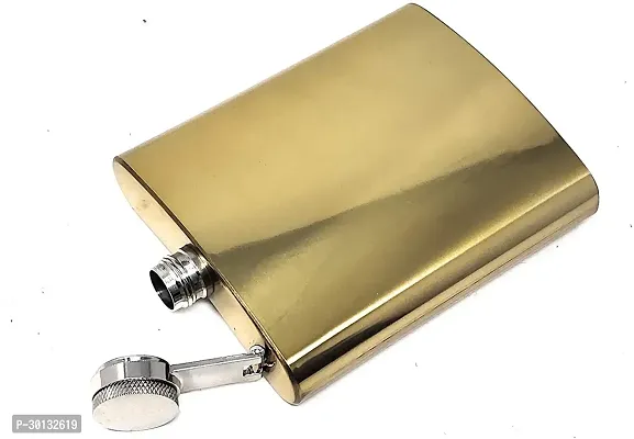 Hip Flask Golden with Funnel Stainless Steel Hip Flask 207 ml-thumb4