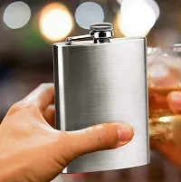 Stainless Steel Pocket Hip Flask 236 ml-thumb3