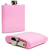 Hip Flask 7 OZ Matt PINK Stainless Steel Hip Flask 200 ml-thumb3