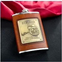 Stainless Steel Leather Hip Flask 236 ml-thumb4