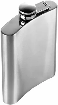 Stainless Steel Hip Flask silver steel Hip Flask 236 ml-thumb2