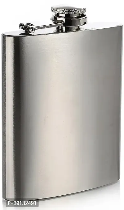 8oz SS Silver Hip Flask Stainless Steel Hip Flask 236 ml-thumb0