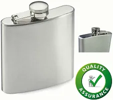 Silver stainless steel Easy Sip Pocket Bottle 230 ml-thumb2