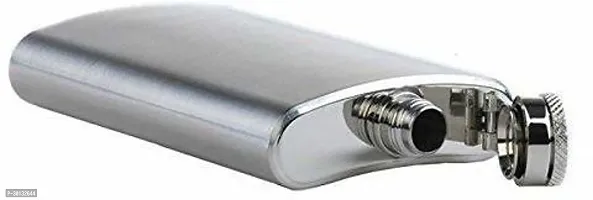 Stainless Steel Hip Flask silver steel Hip Flask 236 ml-thumb2