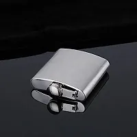 Stainless Steel Hip Flask silver steel Hip Flask 236 ml-thumb4