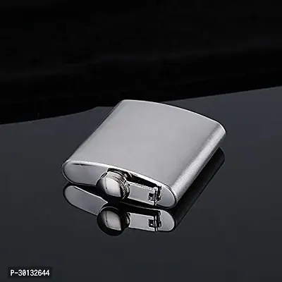 Stainless Steel Hip Flask silver steel Hip Flask 236 ml-thumb5